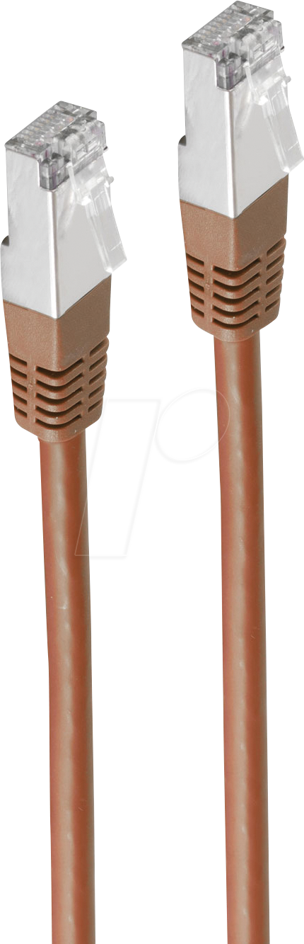Thumbnail - SHVP BS75212BR - Patchkabel, Cat.5e, SF/UTP, braun, 2 m