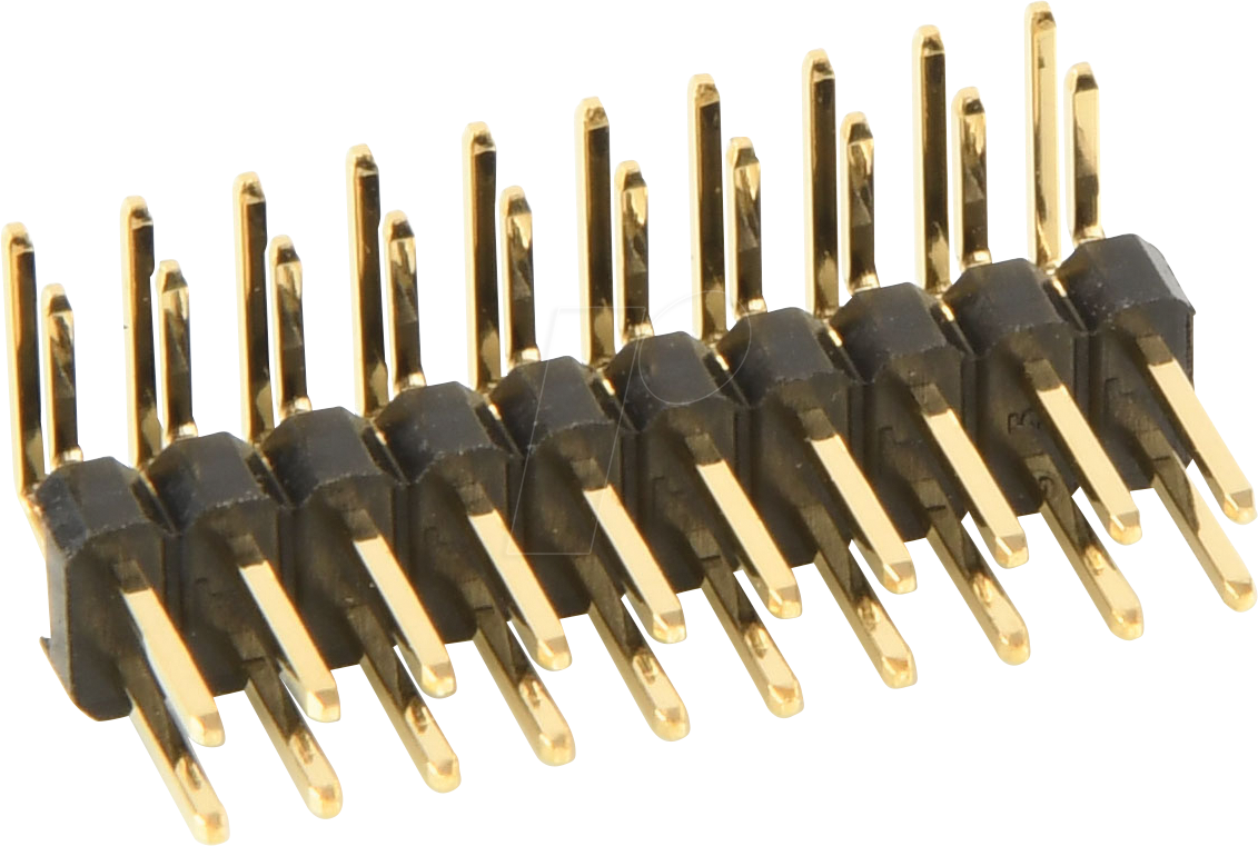 W+P 947-14-020 - Stiftleiste RM 2,54mm, gewinkelt, 2-reihig, 20-polig