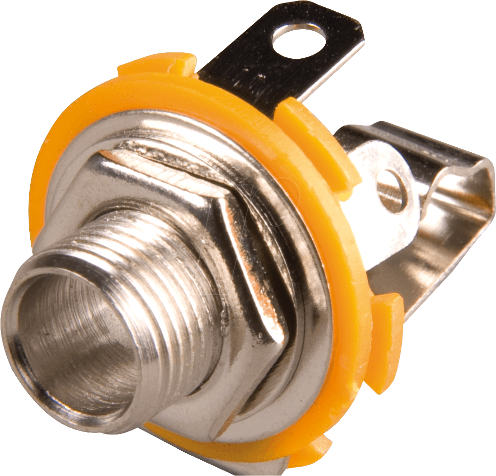 EBM 63 - Klinkeneinbaubuchse, 6,3 mm, Mono, 2-pol