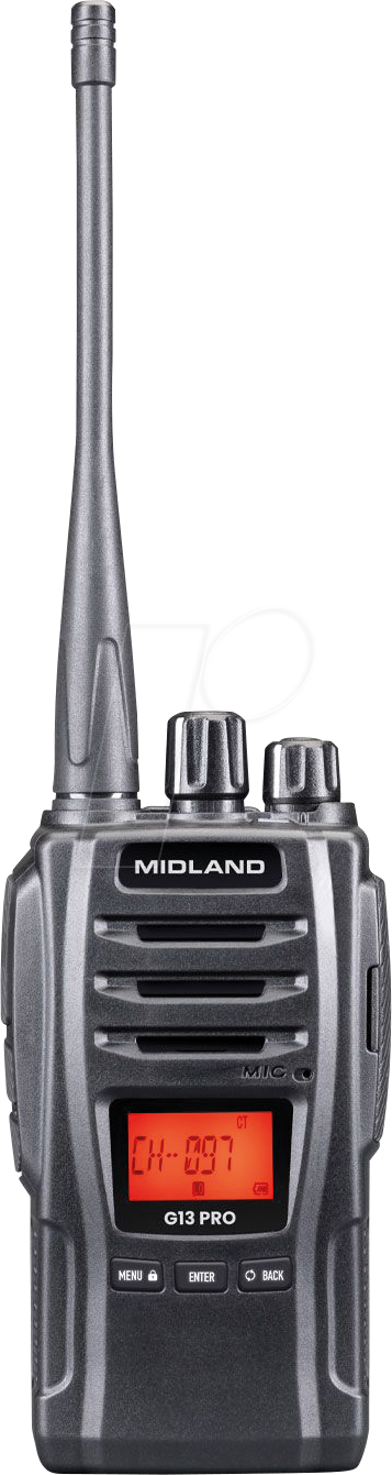 MIDLAND G13 PRO - PMR Funkgerät, Koffer-Set