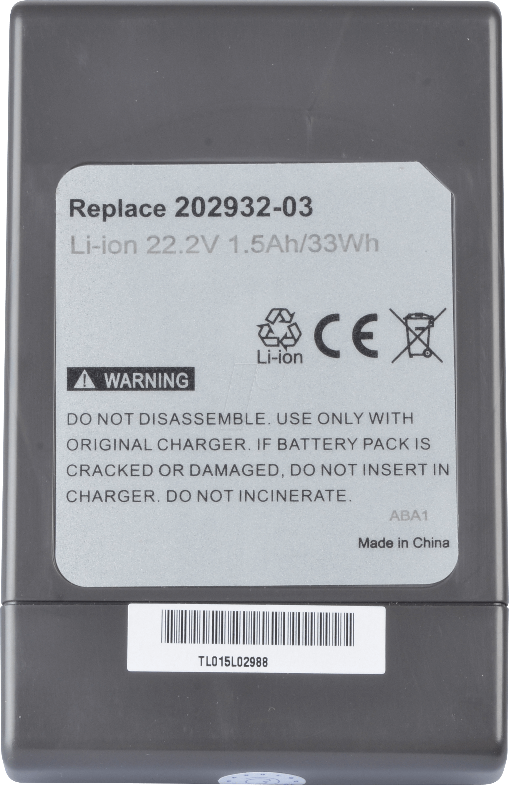 AKKU DYS 4 - Ersatzakku, DYSON DC35, DC57, Li-Ion, 1500 mAh