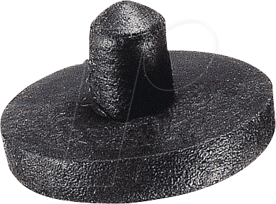 Thumbnail - GF 3 - Eindrückpuffer zum eindrücken, Ø 17 mm, 10 mm, schwarz