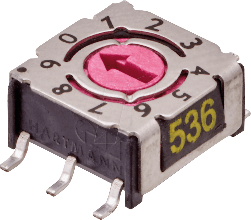 HA P36 703 - Codierschalter - 16 Pos, SMD 3+3, Hexa