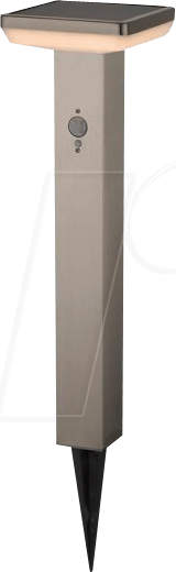 OPT 9338 - LED-Solarleuchte, Erdspieß, silber, IP44, Bewegungsmelder