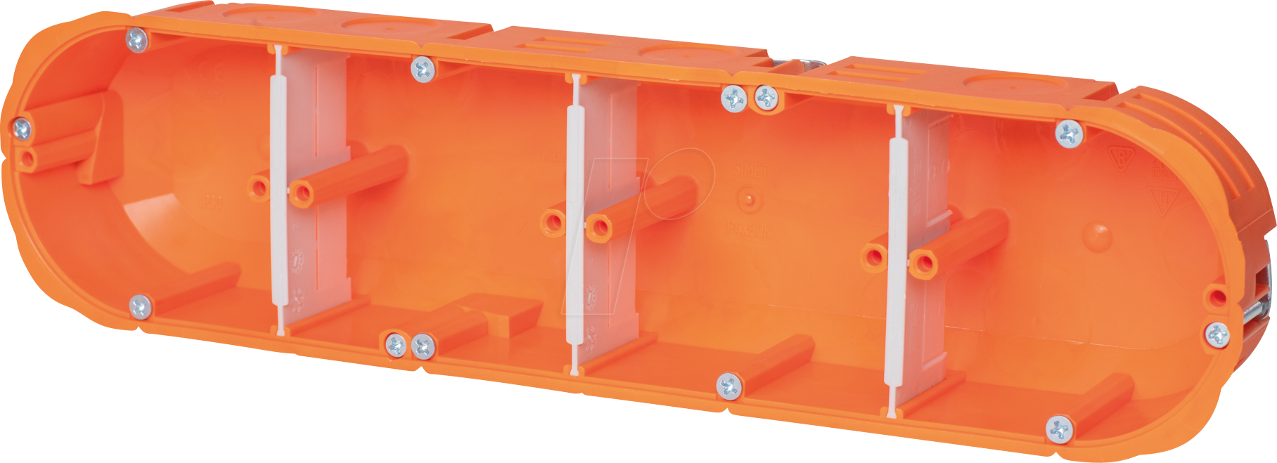 EL HW40F - HW-Gerätedose, massiv, 4-fach