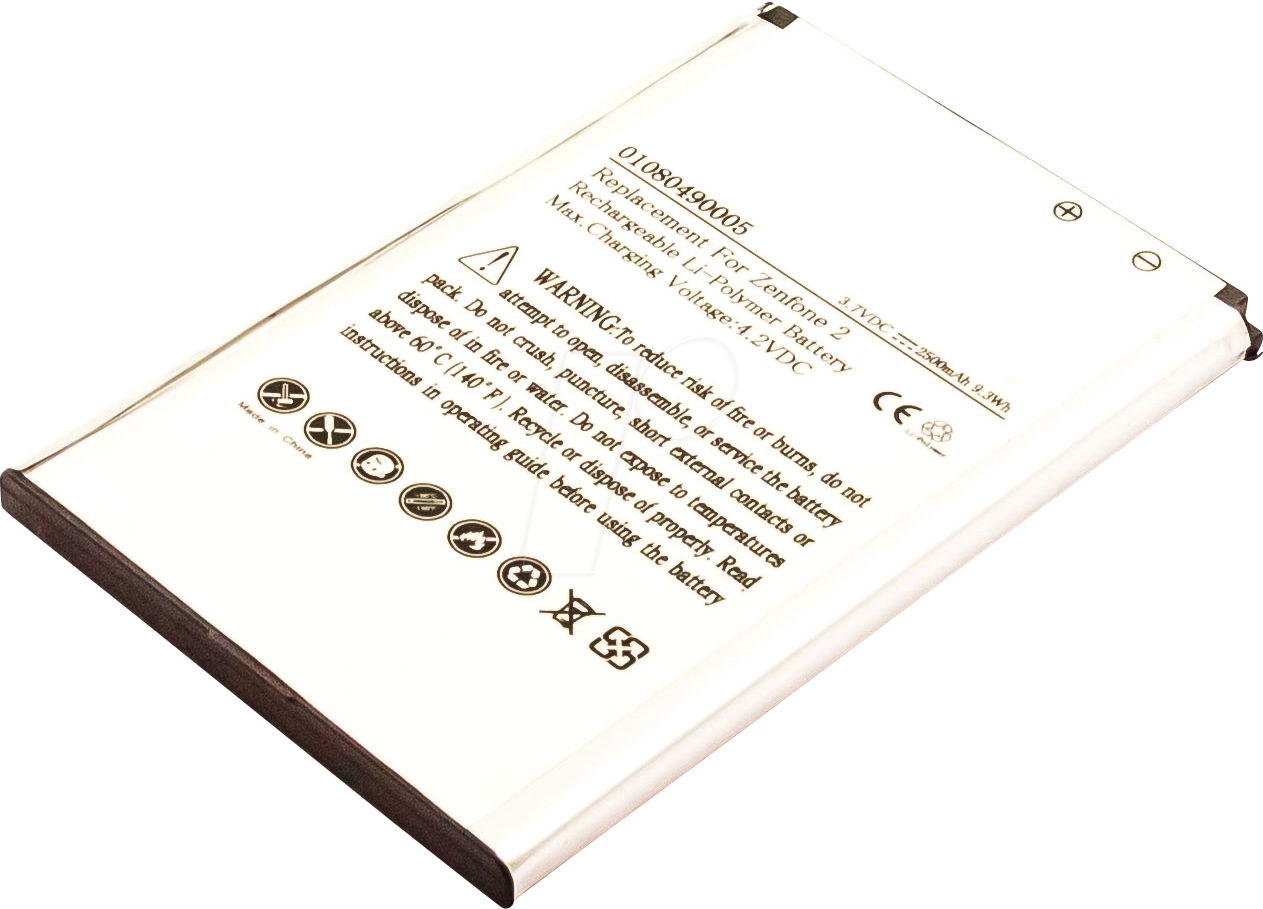 AKKU 30893 - Smartphone-Akku für ASUS-Geräte, Li-Po, 2500 mAh