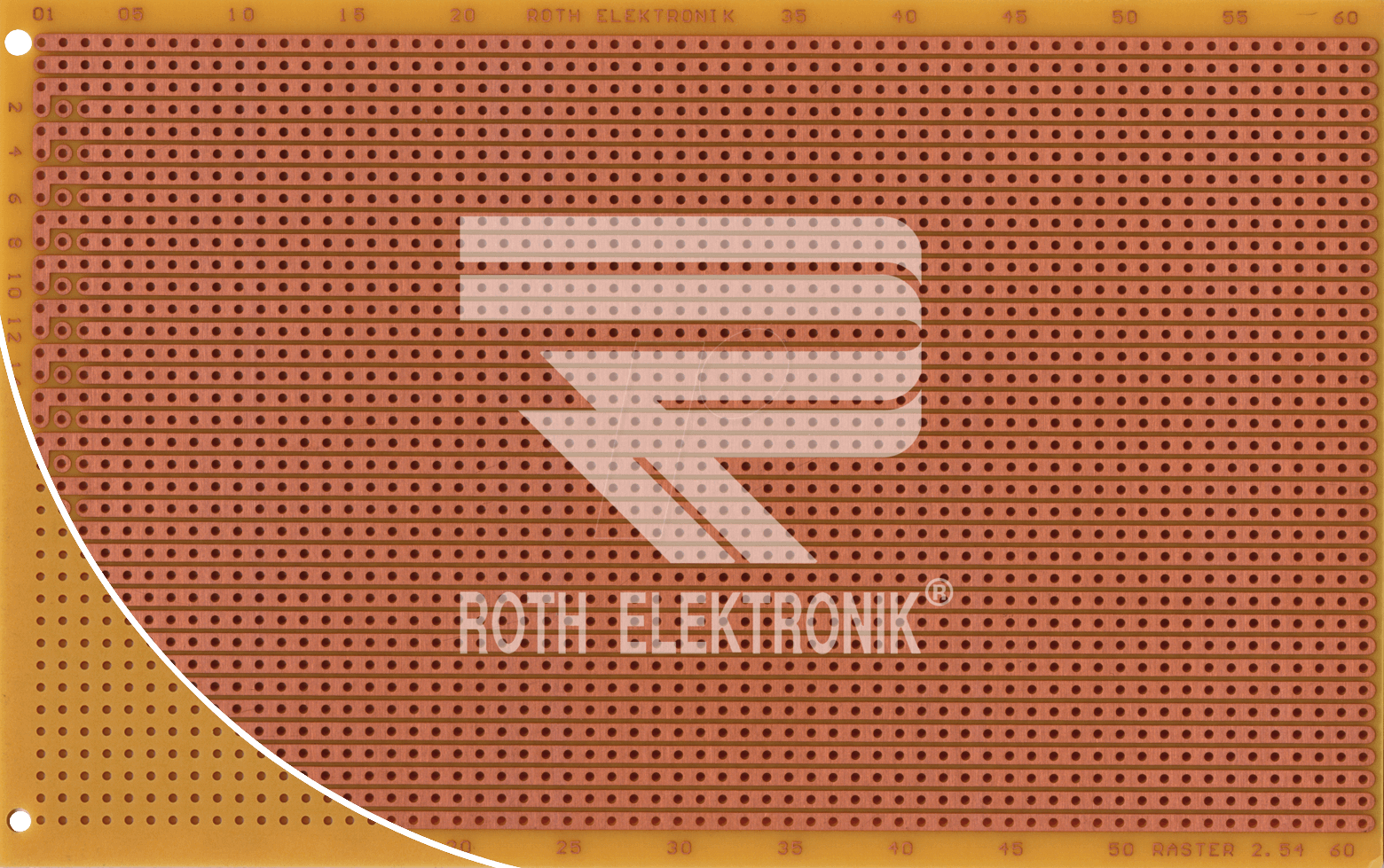 RE 524HP - Laborkarte FR2 RM 2,54 mm 32-pol. Streifen