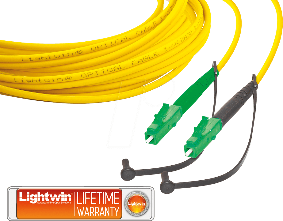Thumbnail - LSP-09 LCA-LCA3 - Simplex LWL Patchkabel, SM OS2, LC/APC - LC/APC, 3 m
