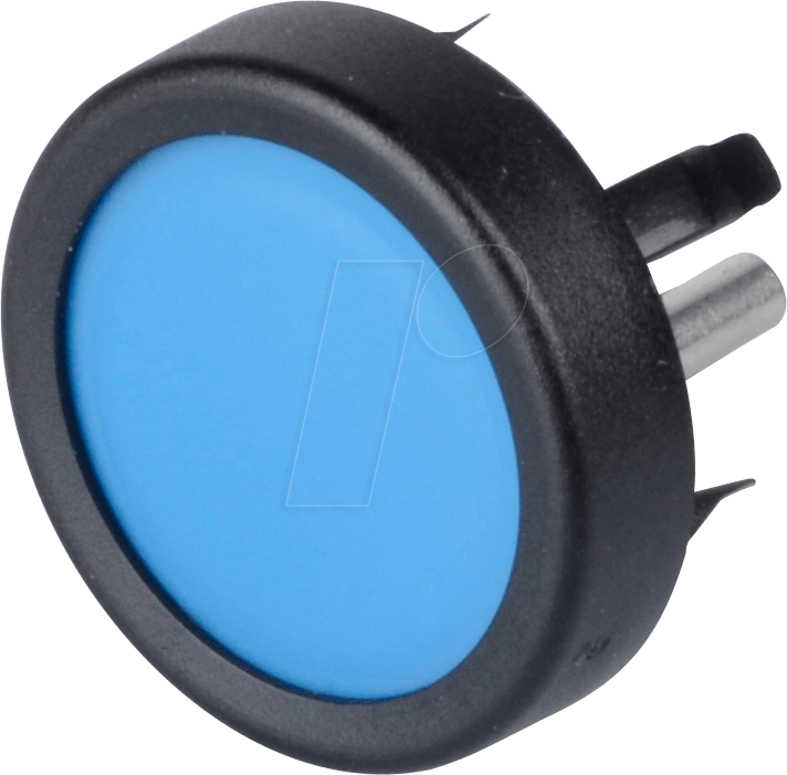TASTER 1113 BL - Drucktaster, Frontmontage, 1x (Ein), rund, bl, Lötkelche