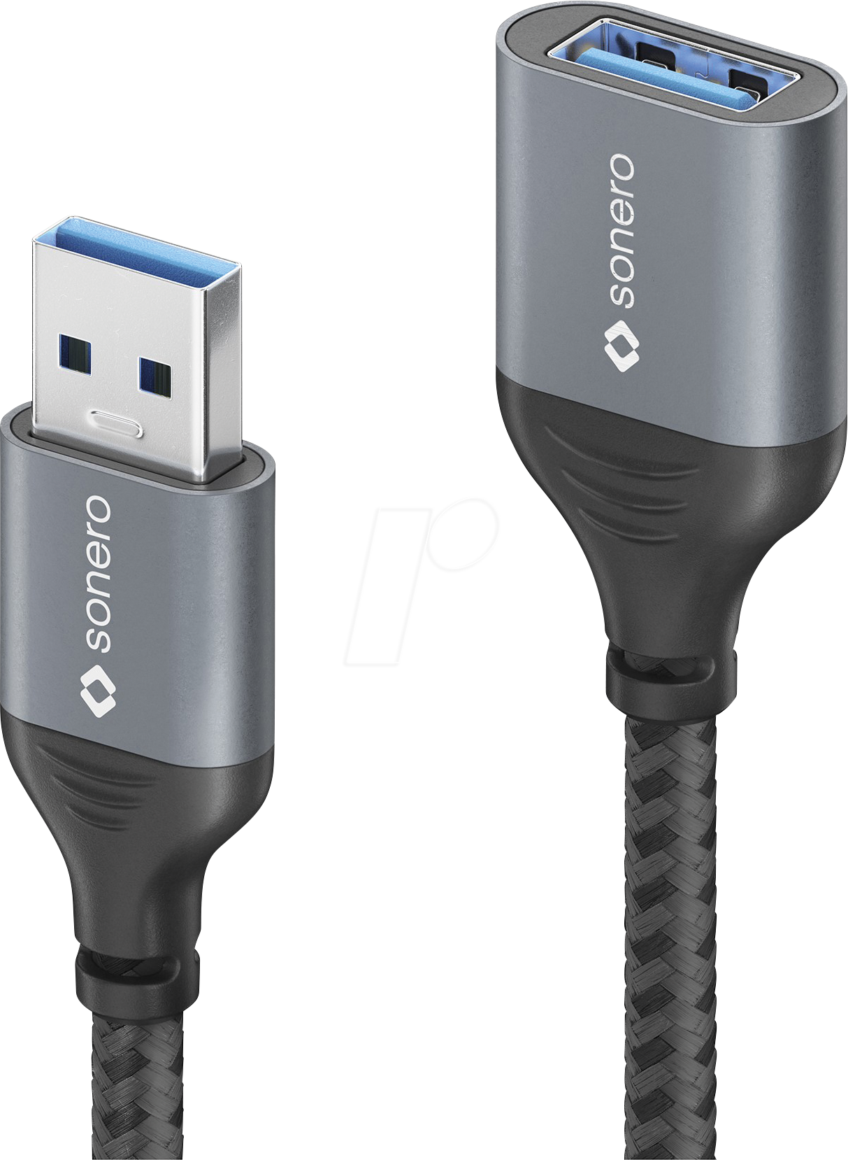 Thumbnail - SON SPC-U055-015 - USB 5 Gb/s Kabel, A Stecker auf Buchse, Textil, 1,5 m