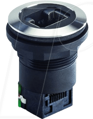 RRJVA RJ45 STB - RJ45-Buchse auf RJ45-Buchse - Edelstahl