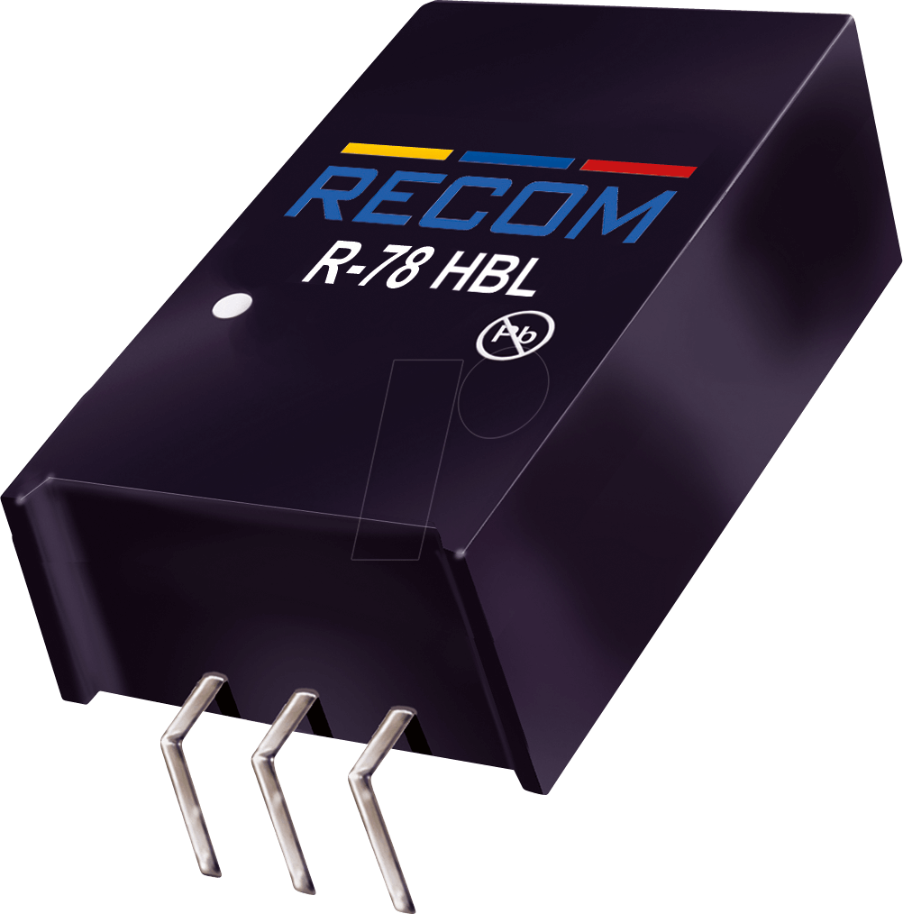 Thumbnail - R-78HB50-05L - DC/DC-Wandler R78HB, 9-72 Vin, Single, 5 Vout, 500 mA, SIP-3L