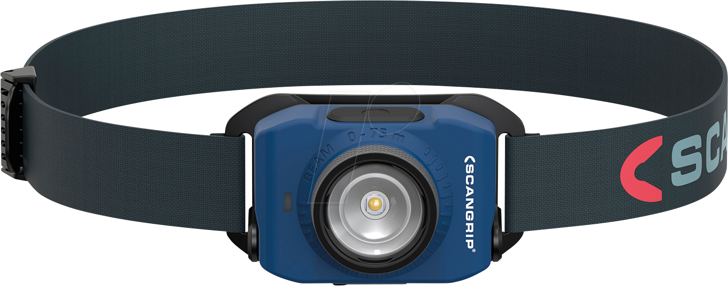 SCANGRIP 03.5627 - LED-Stirnleuchte mit Akku, 3 Lichtstufen, 220 lm