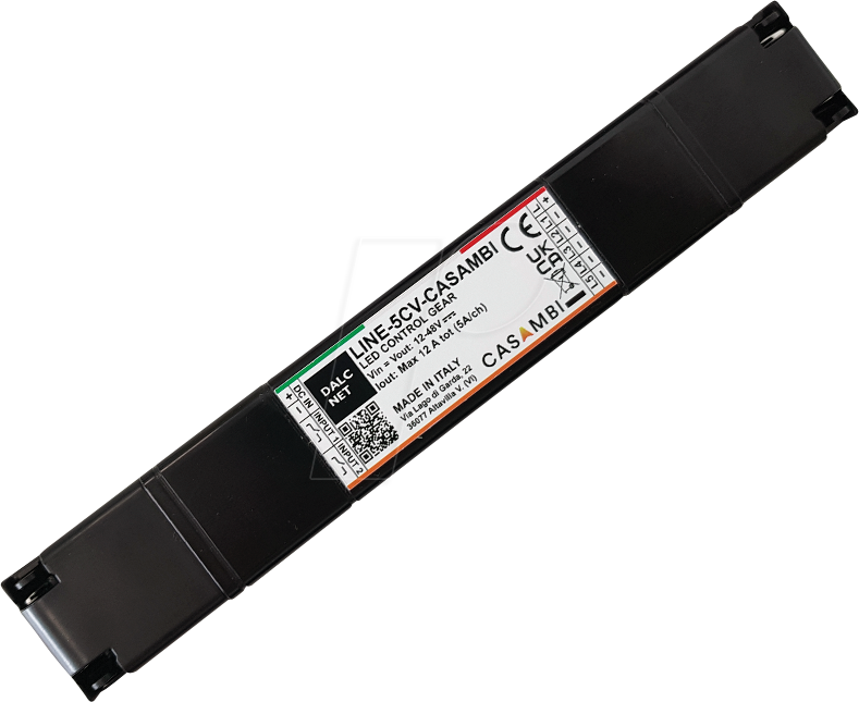 LINE-5CV-CASAMBI - LED-Dimmer, PWM, 12 V - 48 V, 5 A CV, Casambi, 5 Ausgänge