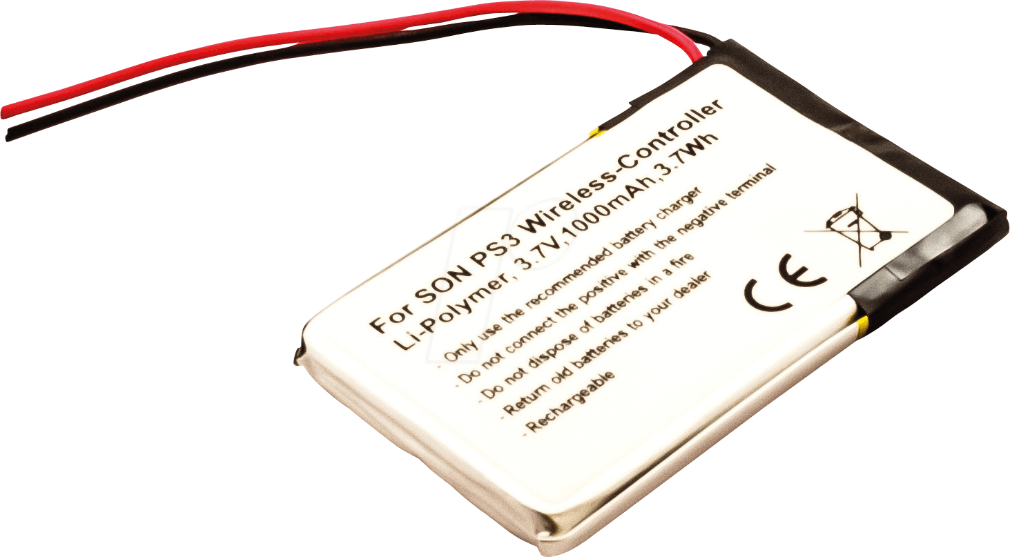 AKKU 30273 - Konsolenakku für Playstation 3 Controller, Li-Po, 1000 mAh