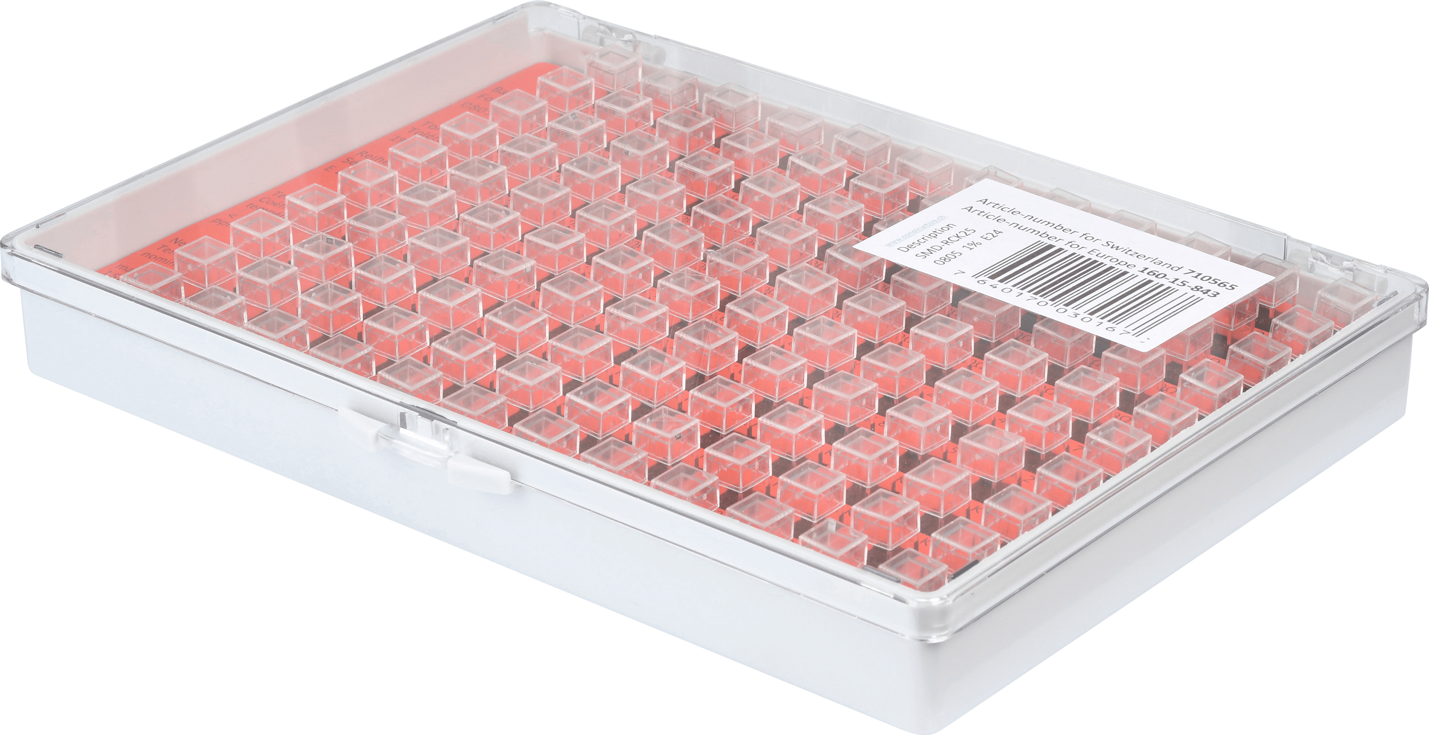 SORT 0805 R25E24 - Widerstandssortiment, 0805, E24, 1%, 25 Stk./Wert
