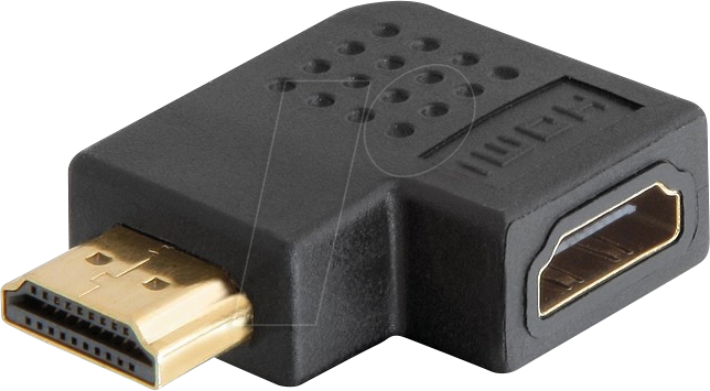 DELOCK 65076 - Adapter HDMI Stecker/Buchse, 1440p, gewinkelt rechts
