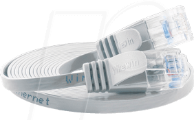 SLIM U6 25 WS - Cat.6 SLIM-Patchkabel, U/UTP, 25 m, weiß