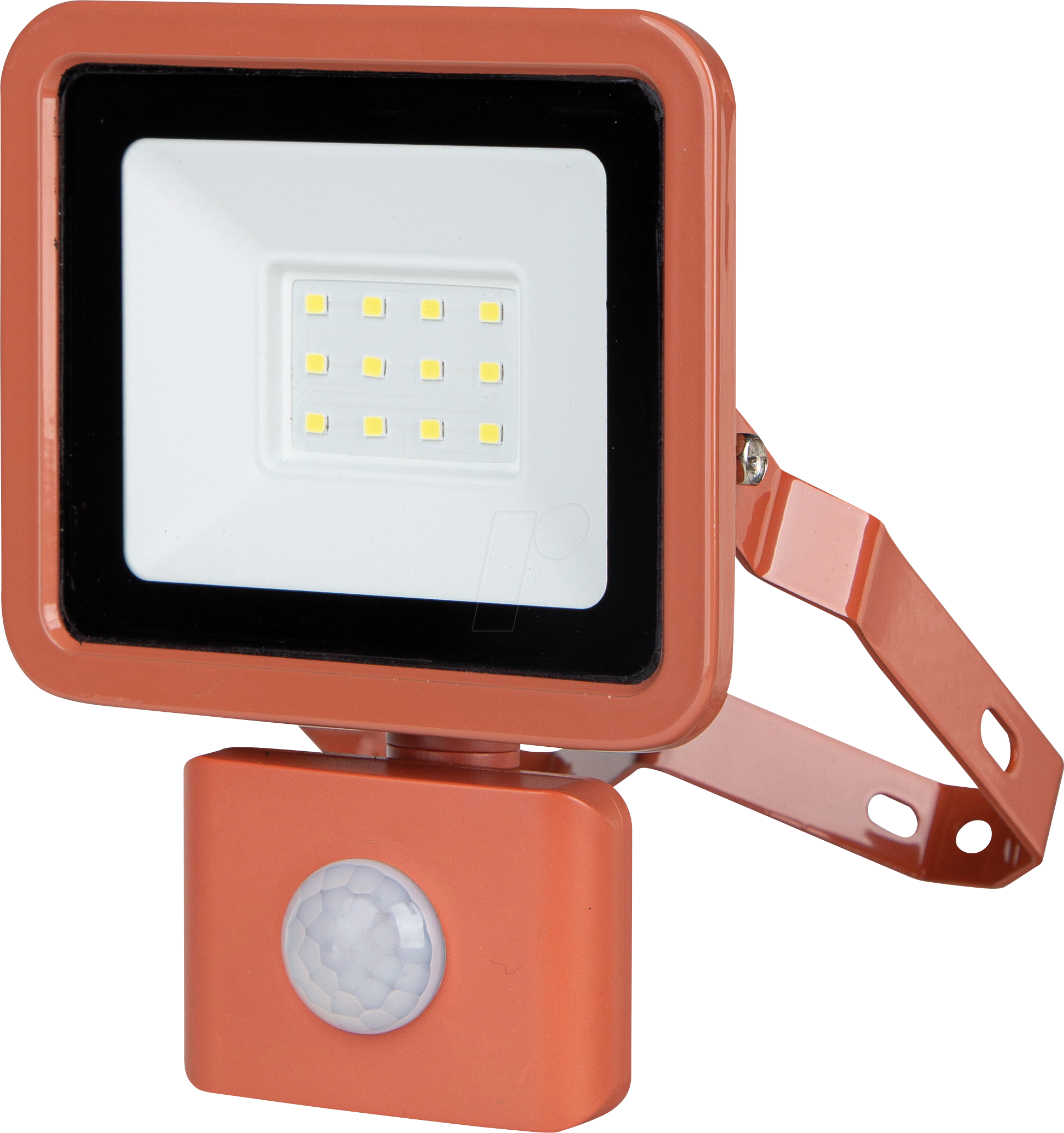 REV 2707614050 - LED-Flutlicht, 10 W, 800 lm, 6500 K, IP44, Sensor, terracotta