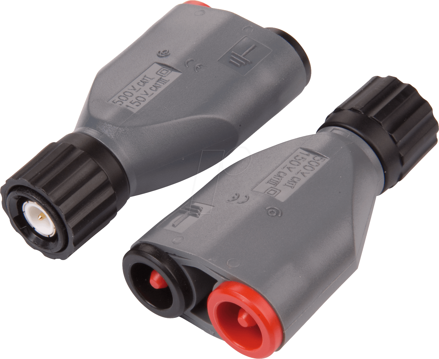 BNC 7044-IEC - Adapter, BNC Stecker auf 4 mm Sicherheitsstecker, isoliert