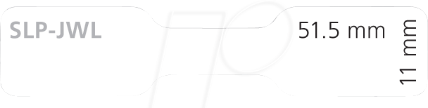 SEIKO SLP-JWL - Etikett Mehrzweck, 11 mm x 51,5 mm, weiß