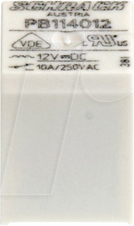 Thumbnail - PB114024 - Leistungsrelais SCHRACK PB, 1 CO, 24 V DC, 10 A