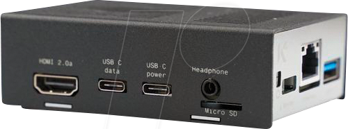 KKSB CASE 60573 - Gehäuse für Google Coral, Aluminium, schwarz/silber