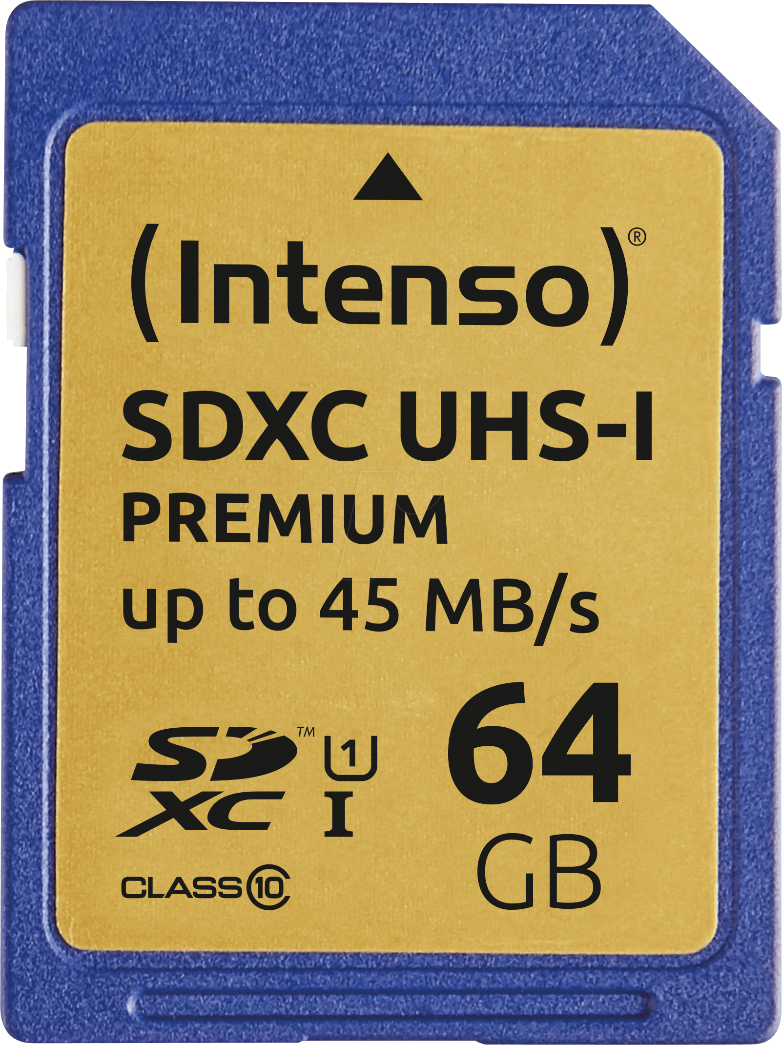 INTENSO 3421490 - SDXC-Speicherkarte 64GB, Intenso Class 10 - UHS-1