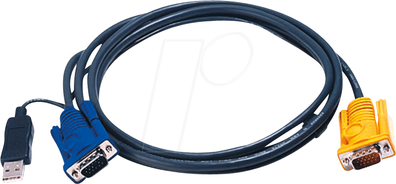 ATEN 2L-5206UP - KVM Kabel VGA USB, 6,0 m
