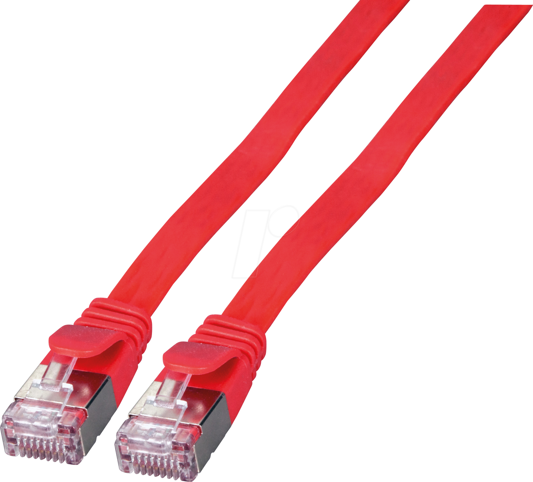 EFB K5545RT.3 - Cat.6a Flachpatchkabel, U/FTP, 3 m, rot