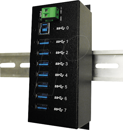 EXSYS EX1187HMVS - USB 3.0 HUB mit 7 Ausgängen (für Industrielle Anwendung)