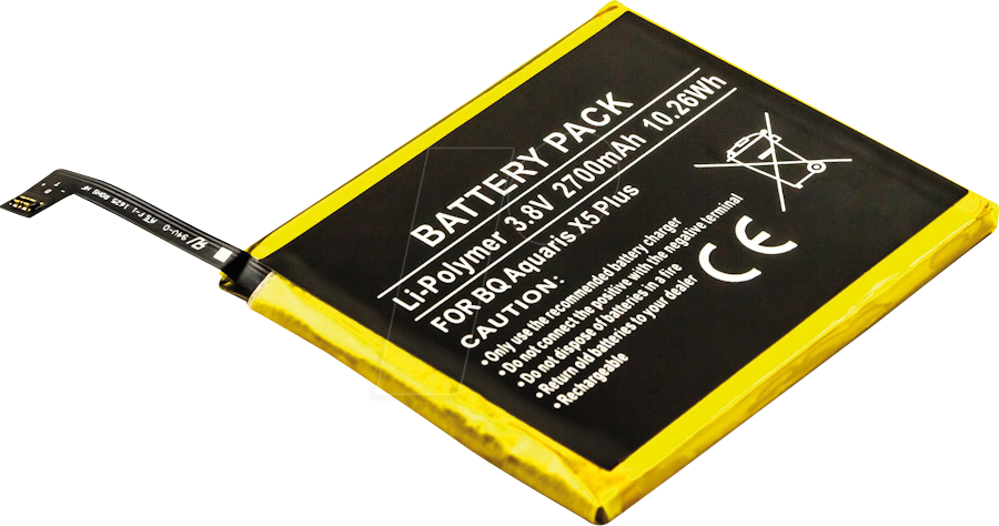 AKKU 13325 - Smartphone-Akku für BQ-Geräte, Li-Po, 2700 mAh