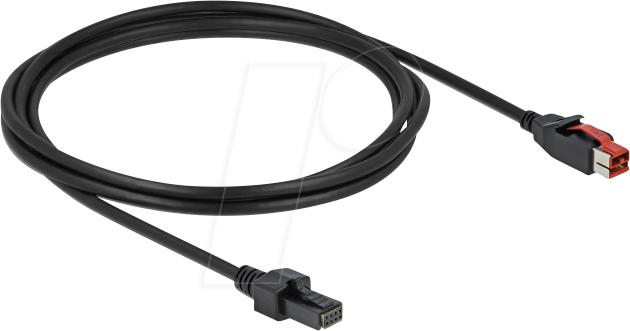 DELOCK 85951 - PoweredUSB Kabel, 24 V > 2x 4 Pin, 2 m