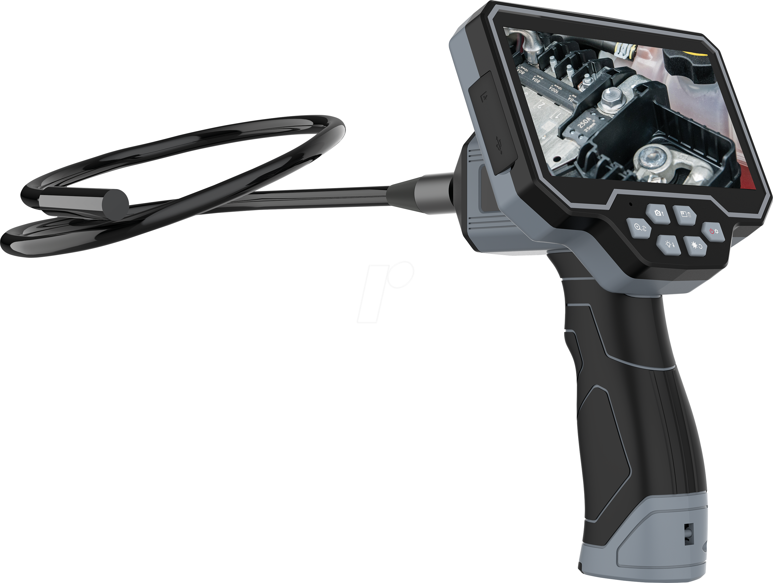 GOSCAM GL9170S - Digital Endoskop, mit 5´´ Monitor HD, Ø 8 mm, Up is UP Funktion