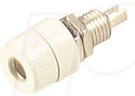 Thumbnail - BIL 30 WS - Einbaubuchse, 4 mm, Lötanschluss, weiß