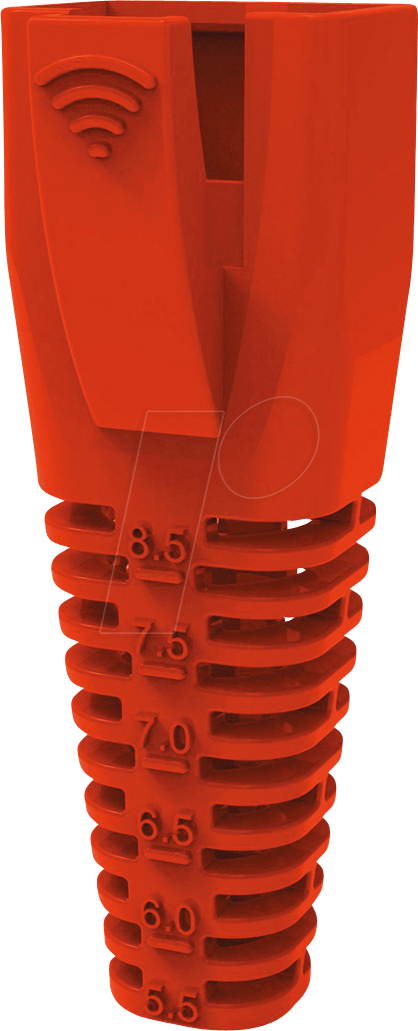 Thumbnail - ROLINE 12011111 - Knickschutztülle für RJ45, rot, 10 Stück