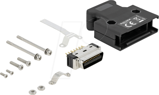 DELOCK 66623 - MDR Stecker 26 Pin Lötanschluss mit Gehäuse