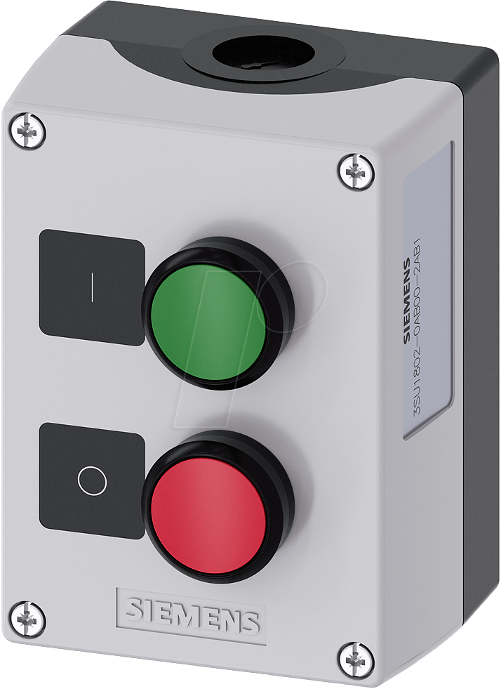SIE 1802-0AB00 - Drucktaster 22 mm - 2-fach, 1 Öffner/1 Schließer, rot/grün