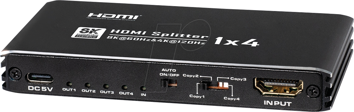 MATR CS26-4L - HDMI 8K Splitter, 4-Port