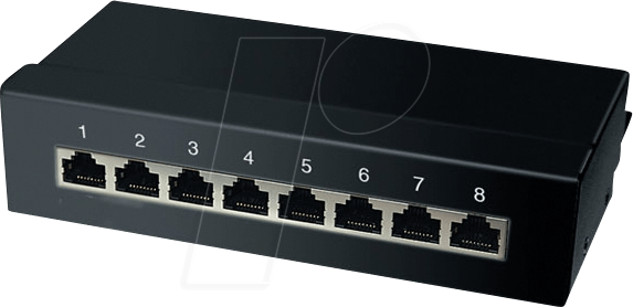 SHVP 75067 - Patchpanel, 8-Port, Cat.6a