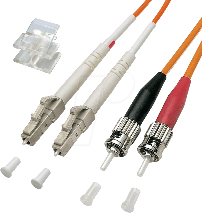 LWL 4XLC/ST50-2 - Duplex-Adapterkabel, LC/ST, 2 m