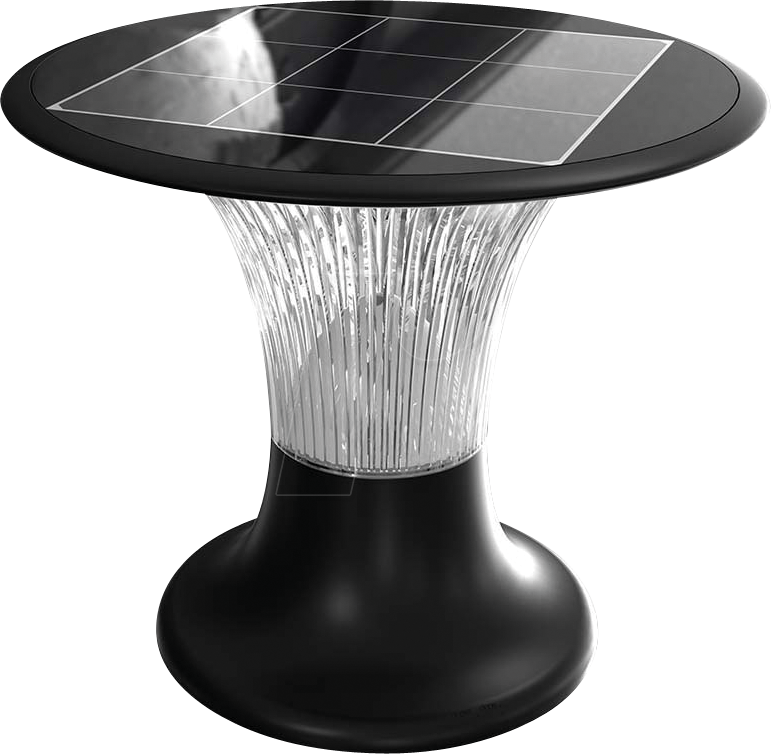 VT-23005 - LED Solar-Wandleuchte, 15 W, 4000/6000 K, schwarz, IP65