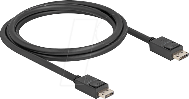 DELOCK 81175 - DisplayPort 80 Gb/s Kabel, 16K 60 Hz / 4K 240Hz, 1,8 m