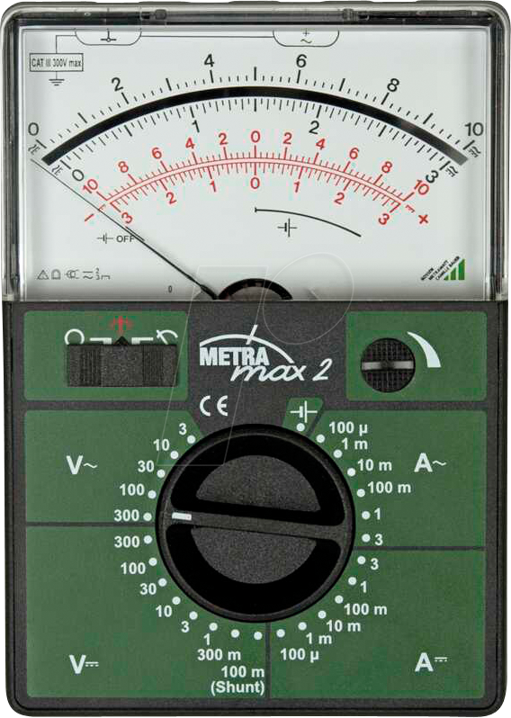 METRAMAX 2 - Multimeter METRAmax 2, analog, 300 V, 3 A