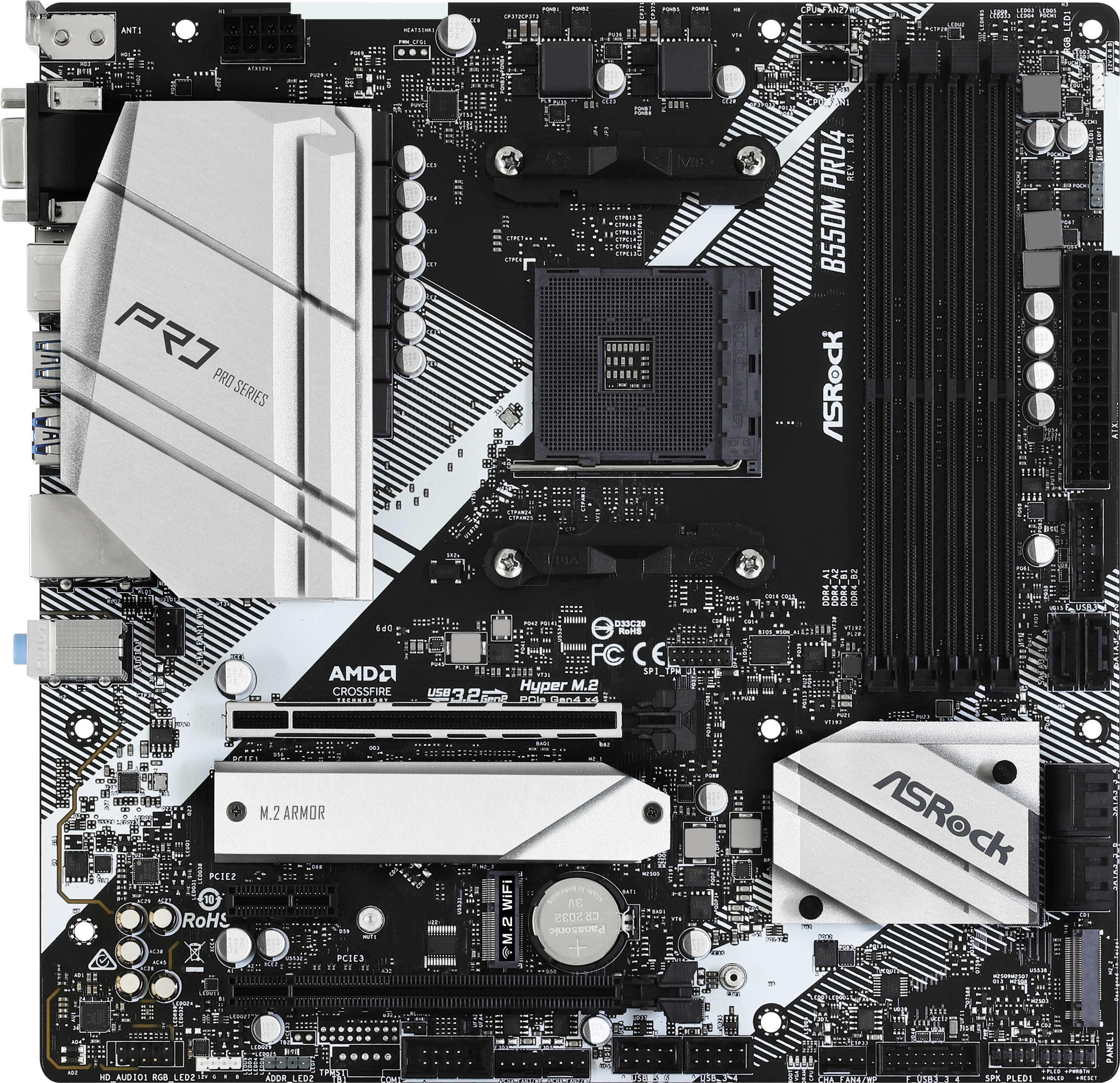 ASR 90MXBDK0 - ASRock B550M Pro4 (AM4)
