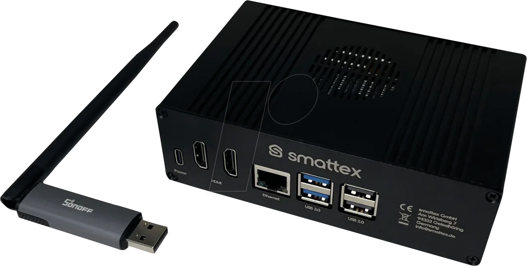SMATTEX SM0092 - Home Assistant Black Plug & Play Set, 4 GB RAM, 128 GB SSD