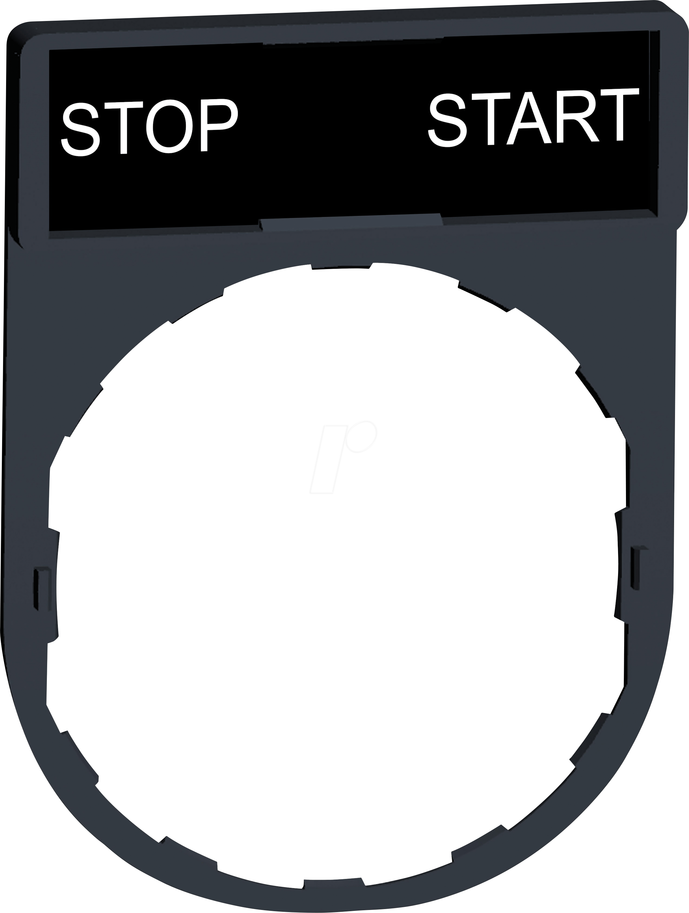 ZBY2366 - Schildträger 30x40mm, für Ø 22 Geräte, mit Schild STOP-START