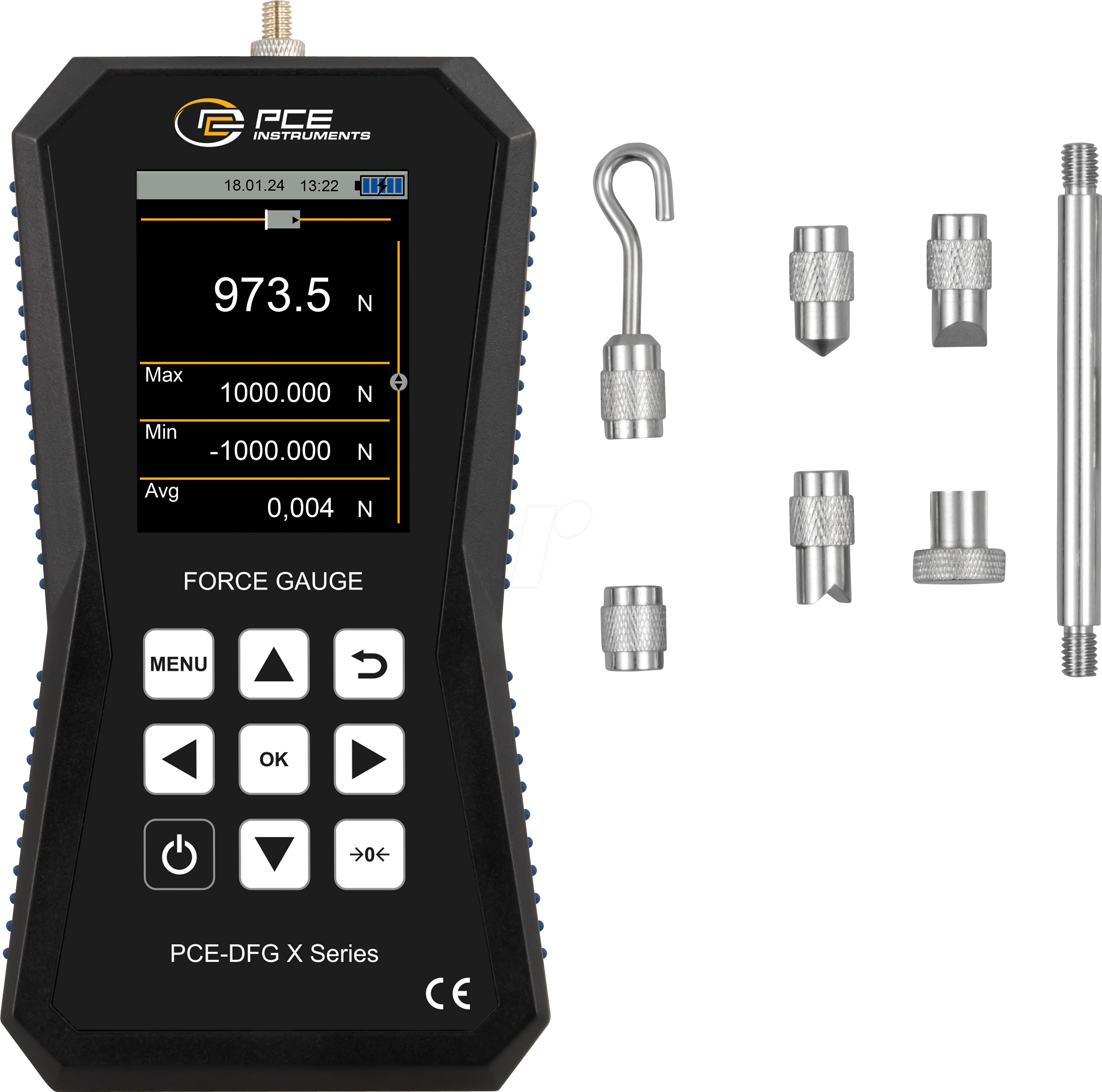 PCE DFG 1000 X - Kraftmessgerät PCE-DFG 1000 X, 0 - 1000 N