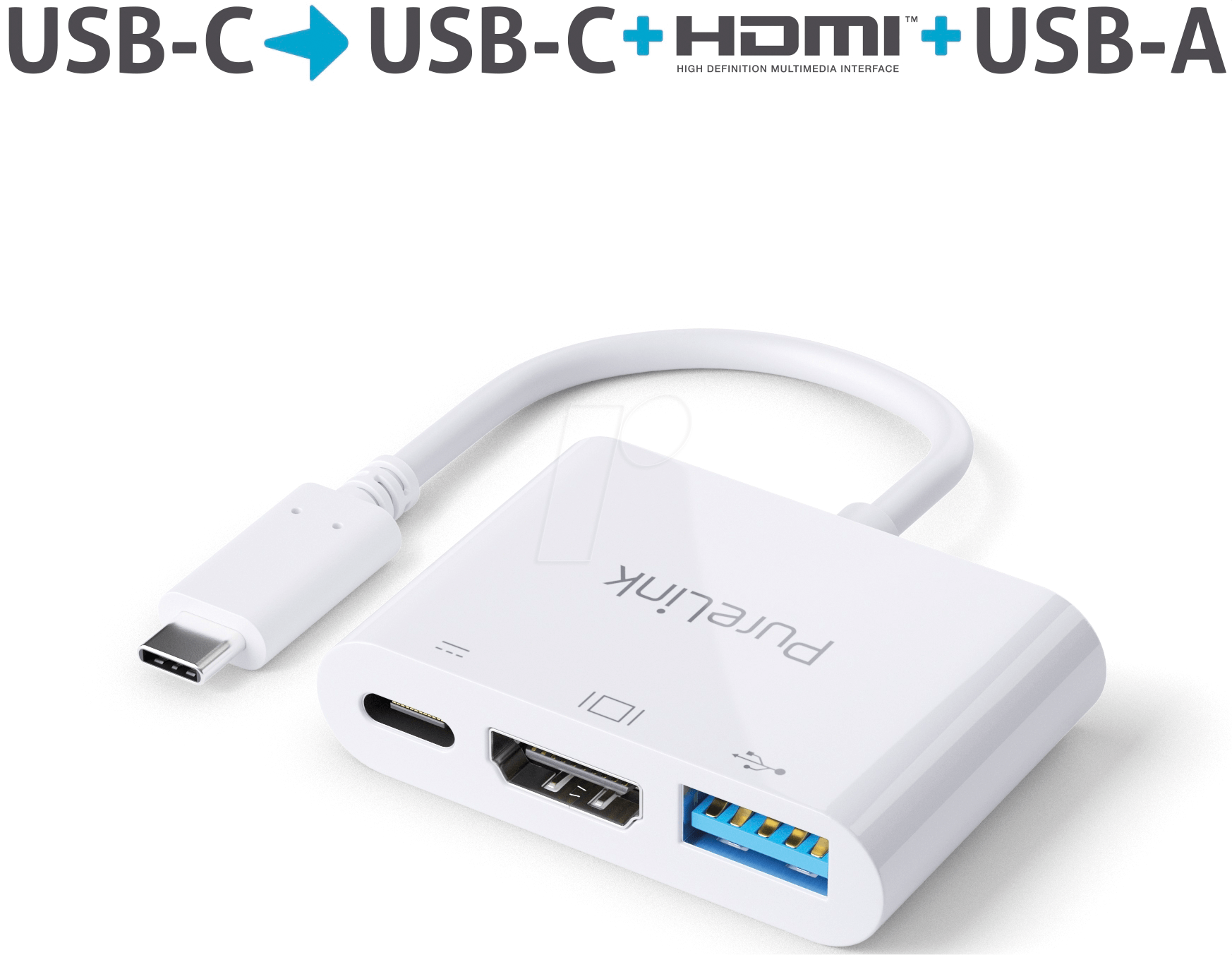 PURE IS270 - USB-C auf Multiport Adapter - iSerie 0,10m