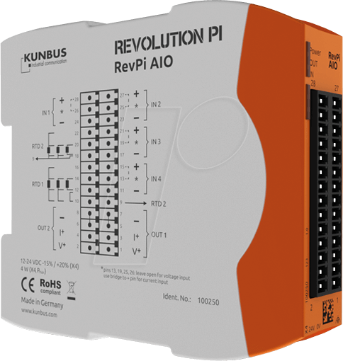 REVPI AIO - RevPi Analoges I/O-Erweiterungsmodul
